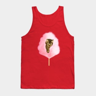 Cotton candy cat Tank Top